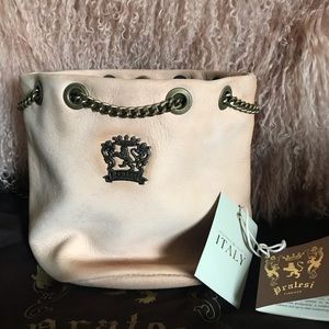 Pratesi Italian Leather crossbody handbag